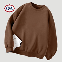 C&A卫衣男2025春秋季薄款宽松圆领潮流女装港风ins套头衣服 奶白 XL