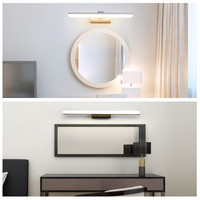 欧普照明/简/黑白镜前灯防锈卫生间浴室化妆梳妆台美颜镜柜灯JQ