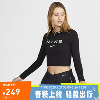 NIKE 耐克 女子 AS W NSW LS SLIM CRP TEE OC 长袖 FZ2859-010 XL