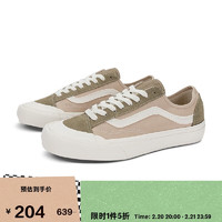 VANS 官方 Style 136 VR3水泥灰美式高街板鞋 卡其色 35