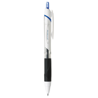 三菱(三菱铅笔 uni)JETSTREAM系列按动原子笔SXN-150 顺滑办公用圆珠笔0.5mm 白杆蓝芯 10支装