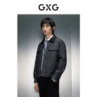 GXG 奥莱 商场同款 续能棉黑色翻领夹克 23年冬季新品GEX12126864 黑色 170/M