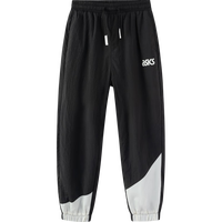 亚瑟士（asics）童装薄款运动裤子拼色时尚长裤梭织工裤2025年春季331251083076