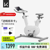 Keep 动感单车家用mini含自发电AI智能调阻磁控静音室内自行车器材 畅练版白色-插电款 mini插电畅练版