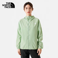 THE NORTH FACE 北面 防晒衣女户外防风防泼水夹克7WCP 晨雾绿/I0G L