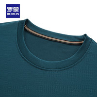 罗蒙（ROMON）华夫格圆领卫衣男2025春秋青年男士纯色长袖T恤时尚打底衫 7T509323米色 2XL (185) 适合150-165斤 185/2XL(适合150-165斤)