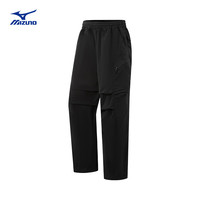 美津浓（MIZUNO）25年山系户外休闲伞兵裤三防科技面料防水防污耐磨运动裤 09/黑色 XL (180)