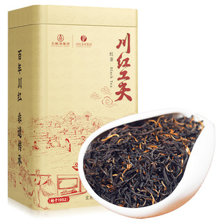 川红 工夫非遗浓香红茶150g（赠五粮春（45vol）500mL）