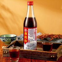 观虎山五年陈花雕酒 绍兴黄酒 干型加饭酒 500ml*12瓶 整箱装 宴请 观虎山五年陈花雕 500mL 12瓶