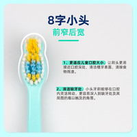 挪威 PF jordan婴幼儿童牙刷6到12岁换牙期宝宝训练护齿软毛牙刷双支