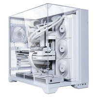 LIANLI 联力包豪斯vision白色台式电脑海景房机箱 三面无边框玻璃/模块化双仓布局/支持EATX主板4090显卡 标准版 白色
