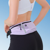 伯希和运动腰包男女跑步手机袋轻便隐形装备斜挎小型胸包 冰河灰夜跑反光 均码