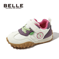 百丽童鞋休闲女童板鞋2025春季低帮小童学步运动鞋男宝宝儿童鞋子 丁香紫 27 脚长16.5-16.9cm