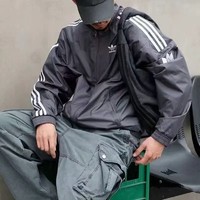 Adidas/阿迪达斯三叶草运动休闲立领梭织夹克外套JI7533开春减肥