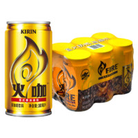 怡宝 麒麟（KIRIN）火咖 意式香浓咖啡饮料 180ml*6罐装 量贩装