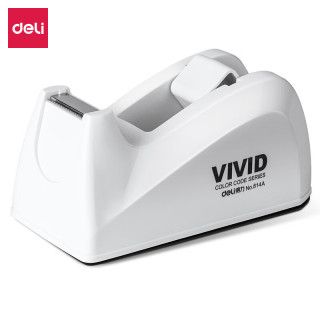 得力 易撕高透明胶带小卷胶条小号胶布用宽胶纸强力胶带座封口文具 小号胶带座