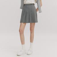 【百褶】衣恋高腰A字半身裙女减龄甜美百褶裙修身学院风短裙春夏