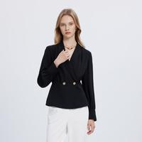 【西装领】垂感褶皱气质衬衣优雅简约上衣衬衫女春季