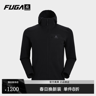 凯乐石 FUGA 凯乐石 户外运动 男款连帽抓绒外套 KG2442106 玄青黑 M