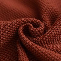 子牧棉麻 女简约纯色圆领宽松显瘦针织单排扣开衫外套1967 卡其 均码(90-145斤)