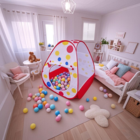 欧培 OPEN BABY 儿童弓形帐篷海洋球池可折叠室内家用波波球池拱形帐篷男女孩
