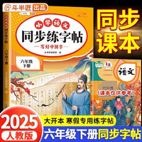 斗半匠同步练字帖 小学六年级下册 小每日一练硬笔钢笔字贴儿童生字笔画笔顺控笔训练 6年级下册