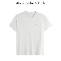 Abercrombie & Fitch 男装女装情侣装春秋经典小麋鹿宽松短袖黑色多色T恤KI124-9135 浅麻灰色 M