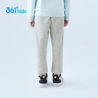 361°儿童夏季薄款长裤男童卫裤运动长裤女童秋冬保暖中大童休闲长裤 浅瓦花灰1501【加绒】 130cm