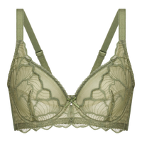 华歌尔玲珑美文胸大胸显小稳定支撑透气舒适蕾丝性感女内衣WB8063