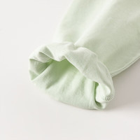 戴维贝拉【奥莱特卖】女童春装长袖儿童t恤纯棉宝宝上衣小童打底衫 豆绿色 80 cm（身高73-80cm）