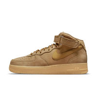 NIKE 耐克 Air Force 1 Mid '07 WB 男子休闲运动鞋 DJ9158-200 亚麻/橡皮浅褐/黑/麦黄 42