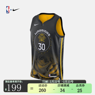 NIKE 耐克 男子球衣 金州勇士队 DRI-FIT NBA SWINGMAN JERSEY DO9593-012 L