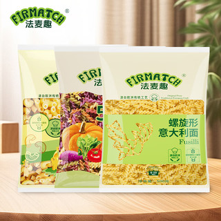 移动端、京东百亿补贴：法麦趣 FIRMATCH 五色螺旋通心粉意大利面1500g 西餐意面条主食轻食餐速食