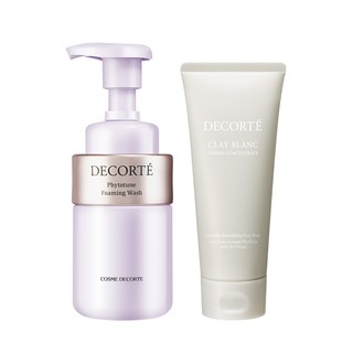 88VIP：COSME DECORTE 黛珂 白泥植萃洗颜霜植物欣韵泡沫洁面170g+200ml