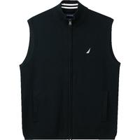 NAUTICA/诺帝卡男装春秋款吸湿透气全棉纱线柔软休闲毛衣背心 4NV藏青(243) S