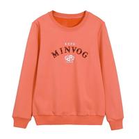 春装圆领卫衣女春秋薄款2025女士休闲减龄洋气休闲上衣 黑色加绒-925款