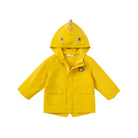 戴维贝拉（DAVE＆BELLA）【奥莱特卖】儿童衣服男童户外防风衣女童内胆两件套外套卡通童装 松石绿 130CM(身高120-130CM)