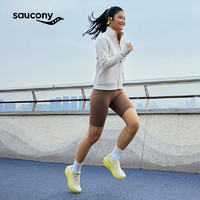 Saucony索康尼火鸟4缓震跑鞋女2025年运动鞋女鞋减震透气跑步鞋女 米黄3 39