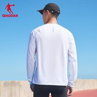 乔丹长袖男运动速干T恤吸湿速干圆领运动服上衣 乔丹白 L