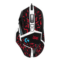 罗技 logitech G502 HERO 辑熊猫特典版DJ11 G50hero se熊猫版+JDG-火焰贴纸