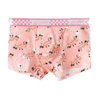 优可秀男士内裤纯棉猛男粉色内裤男生可爱100%全棉四角短裤衩潮 派对+起飞+尖叫（3条装） 3XL