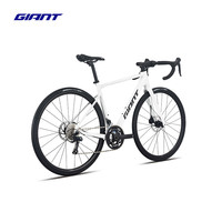 捷安特 25款SCR铝合金18速CD油碟内走线弯把公路自行车 白月光