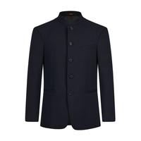 【含羊毛套西】西装套装男立领西服中山装礼服结婚新郎服