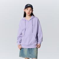 森马 Semir【摇粒绒帽衫】卫衣女秋冬字母印花外衣连帽宽松外套针织套头上衣