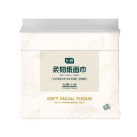 七鲜 Qixian 七鲜 柔韧系列 抽纸 3层120抽6包