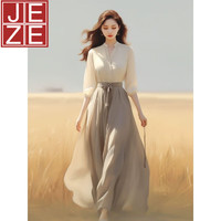 JEZE 时尚套装 女士连衣裙 七分袖套装