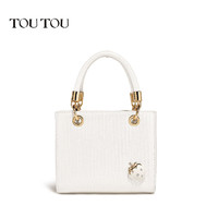 toutou 单肩斜挎包 女包 白  （妇女节礼物）