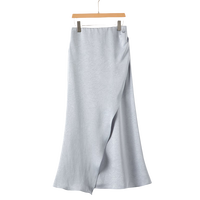 晚白【断码直降】春季新款时尚简约气质半裙休闲纯色百搭淑女半身裙