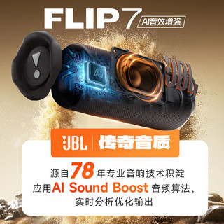 JBL FLIP7 音乐万花筒七代 蓝牙音箱 户外音响 防水防尘 多台串联 赛道扬声器 独立高音单元 海军蓝 独立高音单元-蓝色