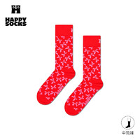 Happy Socks HappySocks秋冬袜子红色袜新年本命年袜蛇年中筒袜